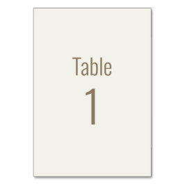 Numeração De Mesa Creme Dourado Casamento