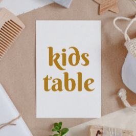 Numeração De Mesa Crianças de casamento simples e minimalistas amare