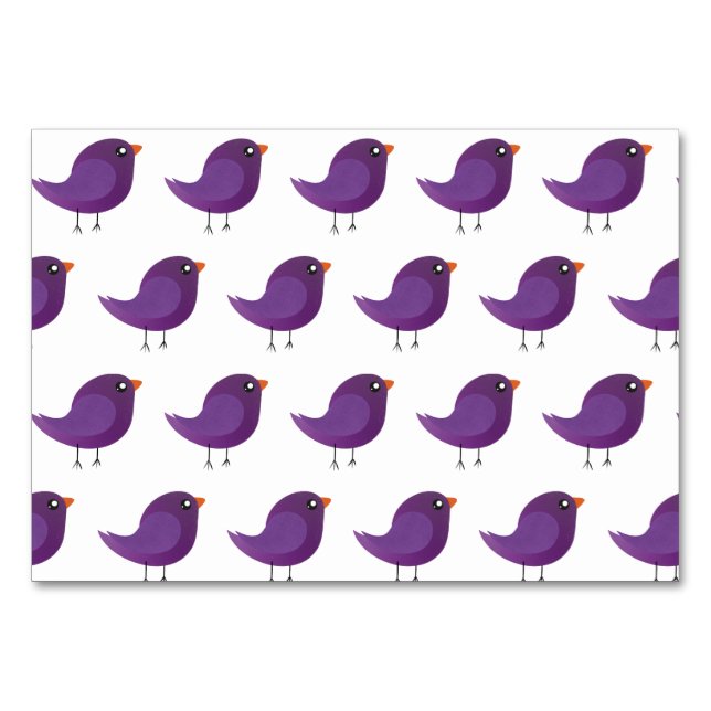 Numeração De Mesa Crianças, passarinho fofo (Frente)