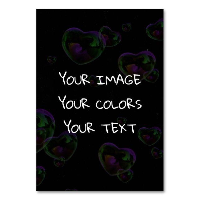 Numeração De Mesa Criar um personalizado (Frente)