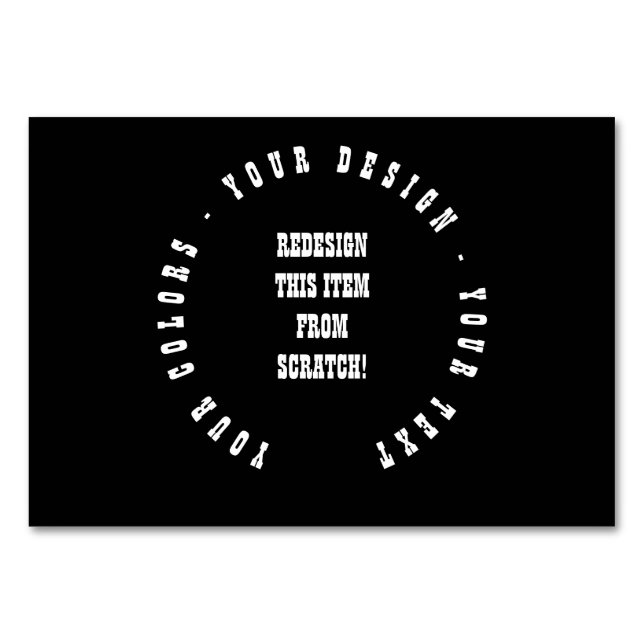 Numeração De Mesa Crie seu (Frente)