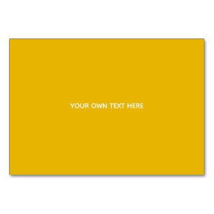 Numeração De Mesa Crie Seu Próprio Design Amarelo Personalizado