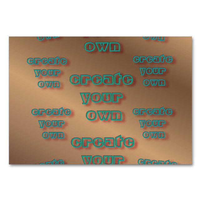 Numeração De Mesa 🤍 Crie seu próprio Modelo personalizado (Frente)