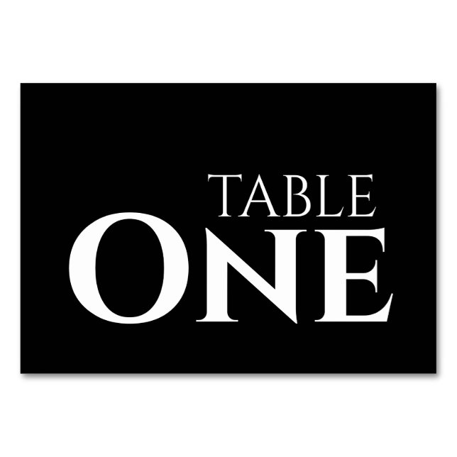 Numeração De Mesa Crie seu próprio - Número personalizado (Frente)