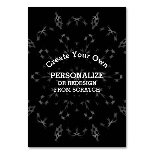 Numeração De Mesa Crie seu próprio personalizado (Frente)