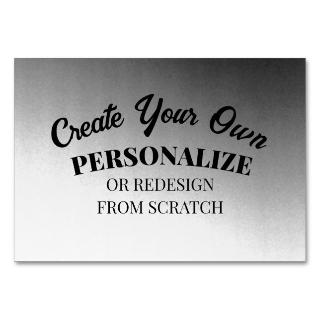 Numeração De Mesa Crie seu próprio personalizado (Frente)