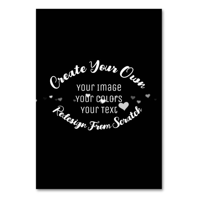 Numeração De Mesa Crie sua própria imagem personalizada (Frente)