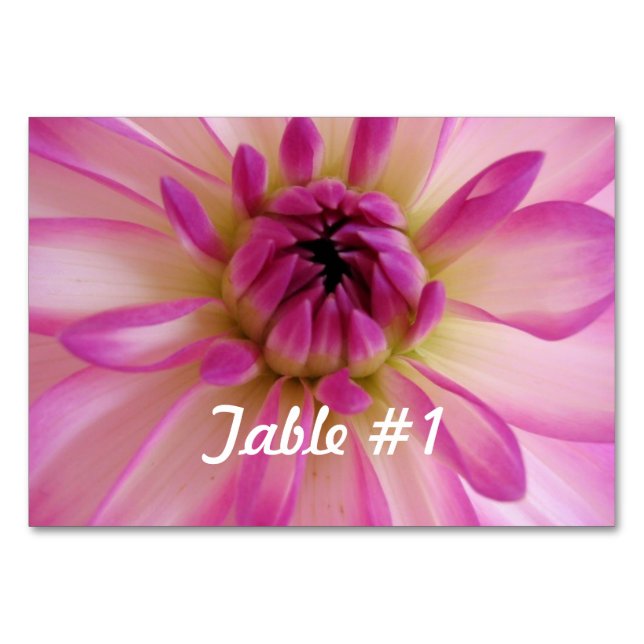 Numeração De Mesa Dahlia Flowers (Frente)