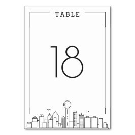 Numeração De Mesa Dallas Wedding | Número do quadro