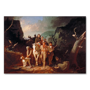Numeração De Mesa Daniel Boone escoltando colonos