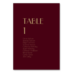 Numeração De Mesa Deco do Tipo Dourado   Número de Convidados da Mes