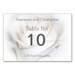 Numeração De Mesa Definição de Mesa de Casamento Floral Branco