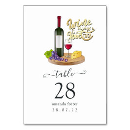 Numeração De Mesa Degustação de vinho de garota francesa