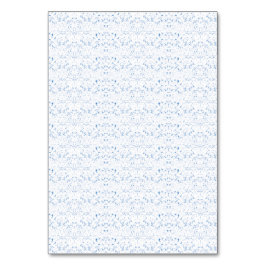 Numeração De Mesa Delicado desenho padrão azul claro repetindo em