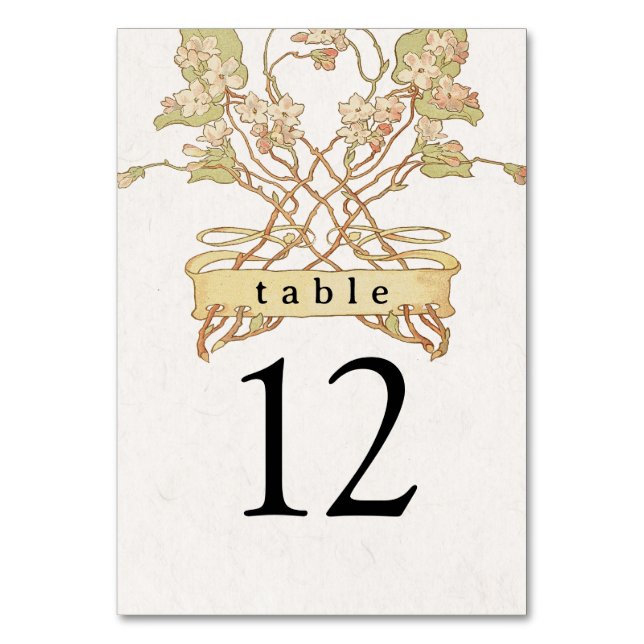Numeração De Mesa Delicar Número de Tabela de Banner Floral (Frente)