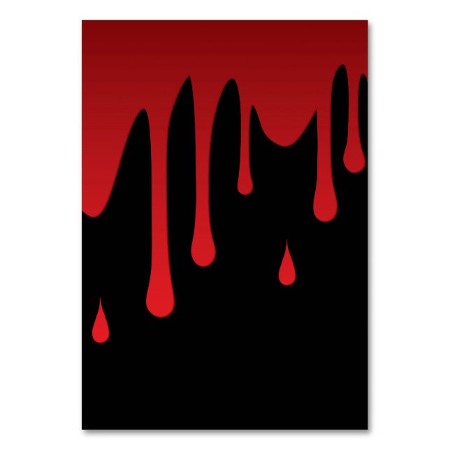 Numeração De Mesa Derrame de sangue (Frente)