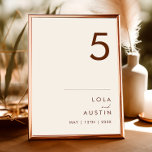 Numeração De Mesa Deserto Simples | Número de Tabela Branca Natural<br><div class="desc">Este Deserto Simples | O número da mesa branca natural é exatamente o que você está procurando para completar seu casamento russo moderno. Perfeito para uma vibração ocidental minimalista ou para uma sensação boêmica retrorreflectora. O mínimo de canela escura realmente pop com este fundo de outono. Você pode optar por...</div>