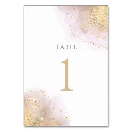 Numeração De Mesa design de escala de aquarela Número 1