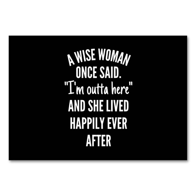 Numeração De Mesa Design sem título Uma mulher esperta disse que est (Frente)