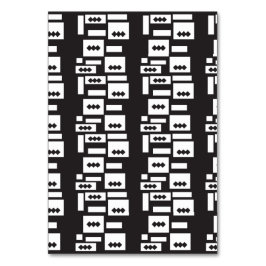 Numeração De Mesa Design simétrico geométrico branco com nítido, cír