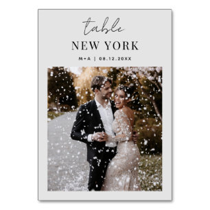 Numeração De Mesa Destino de Viagem de Casamento Foto e Nome