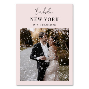 Numeração De Mesa Destino de Viagem de Casamento Foto e Nome