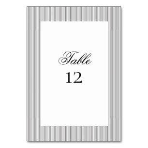 Numeração De Mesa Detalhes do Casamento Clássico Elegante