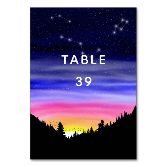 Numeração De Mesa Diamond Night (Frente)