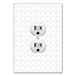 Numeração De Mesa Disjunção de tomada elétrica Personaliza isso