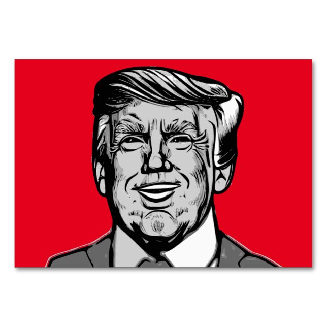 NUMERAÇÃO DE MESA DONALD TRUMP (Frente)