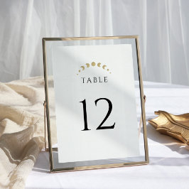 Numeração De Mesa Dourado Casamento Celestial