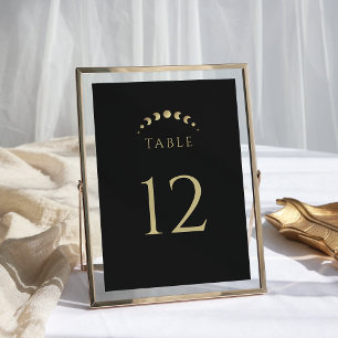 Numeração De Mesa Dourado Casamento da Lua