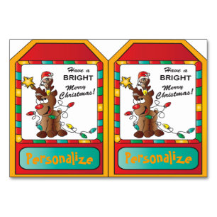 Numeração De Mesa Duas Etiquetas de Presente - Realizador e Rato de 