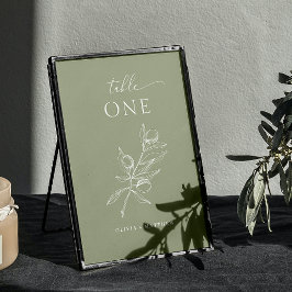 Numeração De Mesa Dusty Olive Green Wedding | Jardim Rustico Elegant