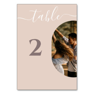 Numeração De Mesa Dusty Pink Fazemos Casamento De Fotos Minimalista