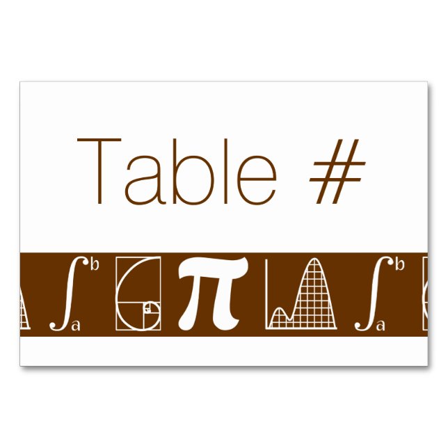 Numeração De Mesa Ele se adiciona à placa de Mesa de chocolate (Frente)
