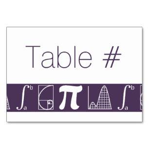 Numeração De Mesa Ele se adiciona à placa de Mesa roxa