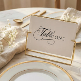 Numeração De Mesa Elegant Calligraphy Wedding Table Number