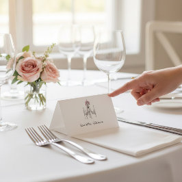 Numeração De Mesa Elegant Chandelier Script Name Wedding place card