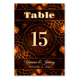 Numeração De Mesa Elegant Classic Boho Modern Gold #901 Wedding