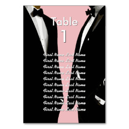 Numeração De Mesa Elegant Modern Gay Men Wedding Rainbow Guest List
