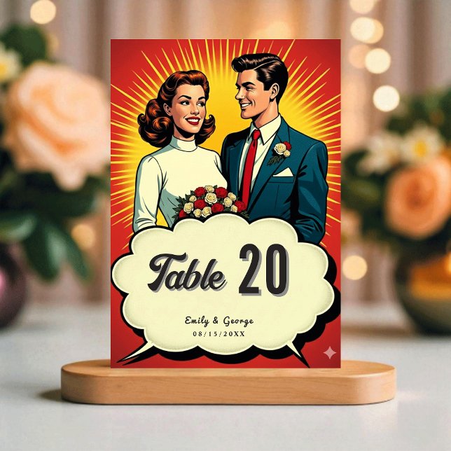 Numeração De Mesa Elegant Simple Black And White Bride Groom Wedding (Criador carregado)