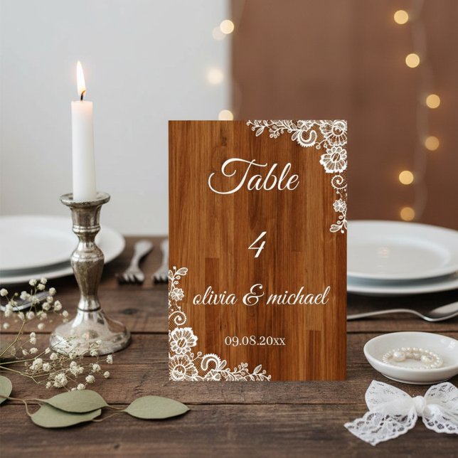 Numeração De Mesa “Elegant Wedding Table Numbers – Personalized Set (Criador carregado)