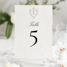 Elegante Caprichoso Monograma de Crista Floral Roc