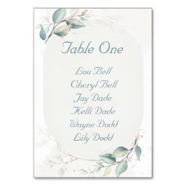 Numeração De Mesa Elegante Casamento de Amor Botânico