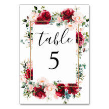 Elegante Casamento em Aquarela Burgundy e Rosa Pês