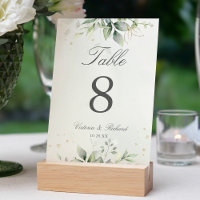 Elegante Eucalyptus Deixa Casamento Dourado Verde