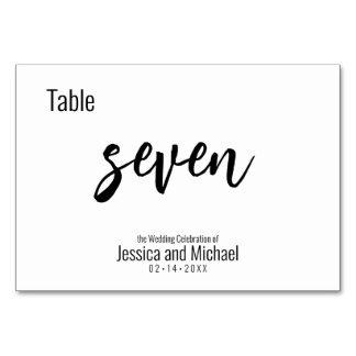 Numeração De Mesa 💍 Elegante Minimalista