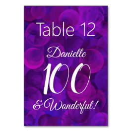 Numeração De Mesa Elegante Roxo 90 e Festa de aniversário Ininterrup