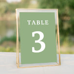 Numeração De Mesa Elegante Sage Green Wedding Table Number<br><div class="desc">Elegante sage verde da mesa de casamento. Personalize o número e adicione o número de mesas necessário. Para obter mais produtos correspondentes,  verifique nossas coleções.</div>